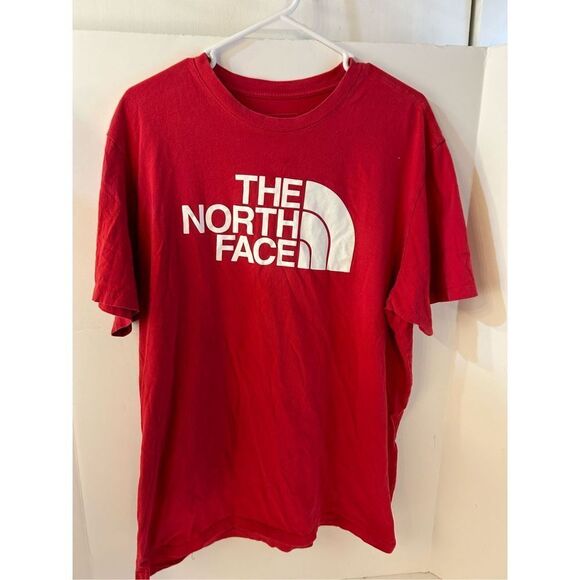 The North Face T-shirt shirt men’s xl red spell out logo - Picture 1 of 7